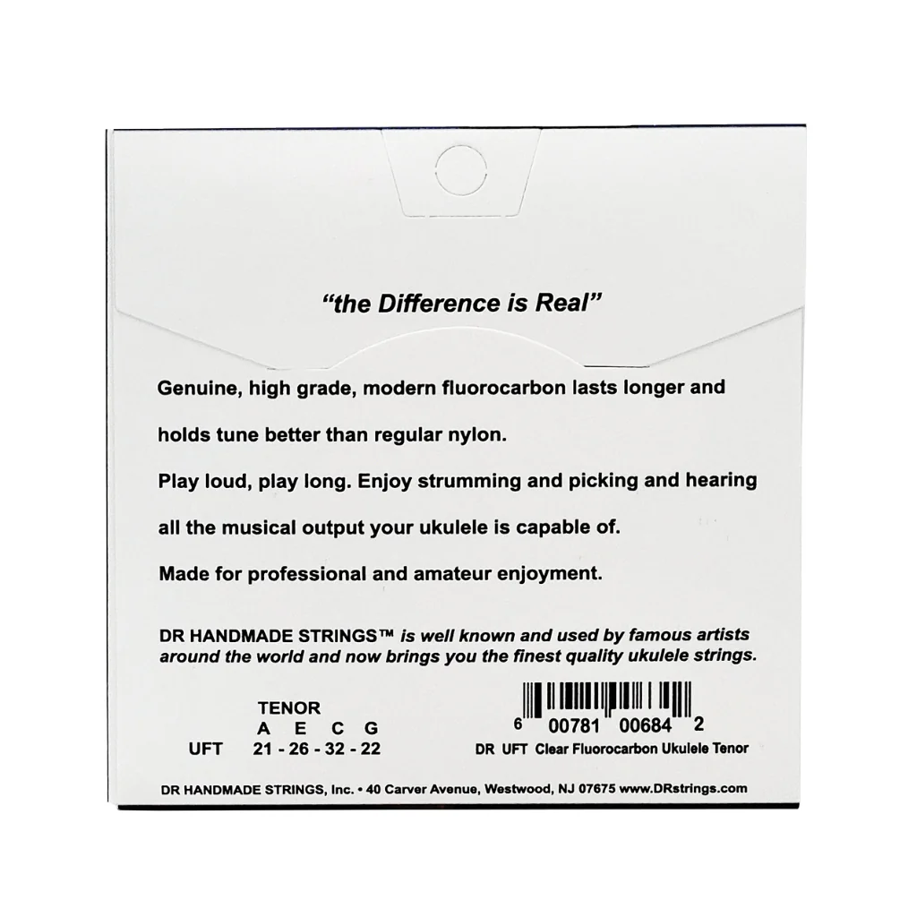 DR Strings Moonbeams Clear Fluorocarbon Ukulele Strings - Tenor - Image 2