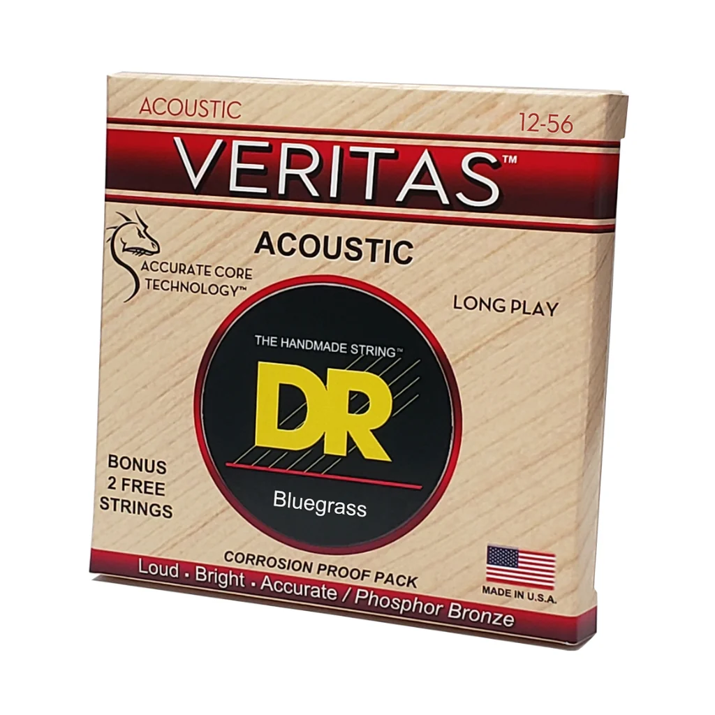 DR Veritas Phosphor Bronze Acoustic Guitar Strings - Bluegrass 12-56