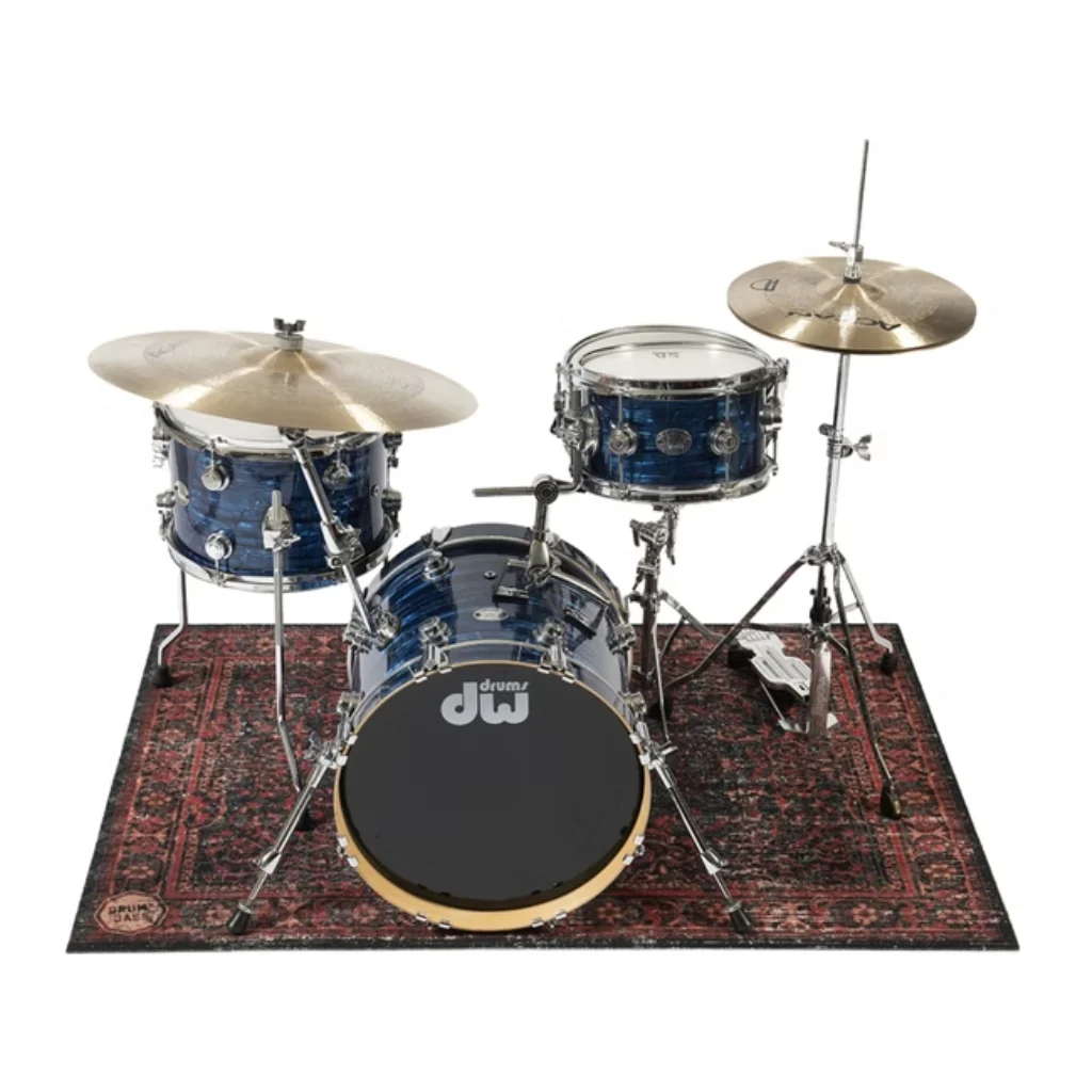 DRUMnBASE VP130 Stage Mat - Black Red, 130x90cm - Image 4