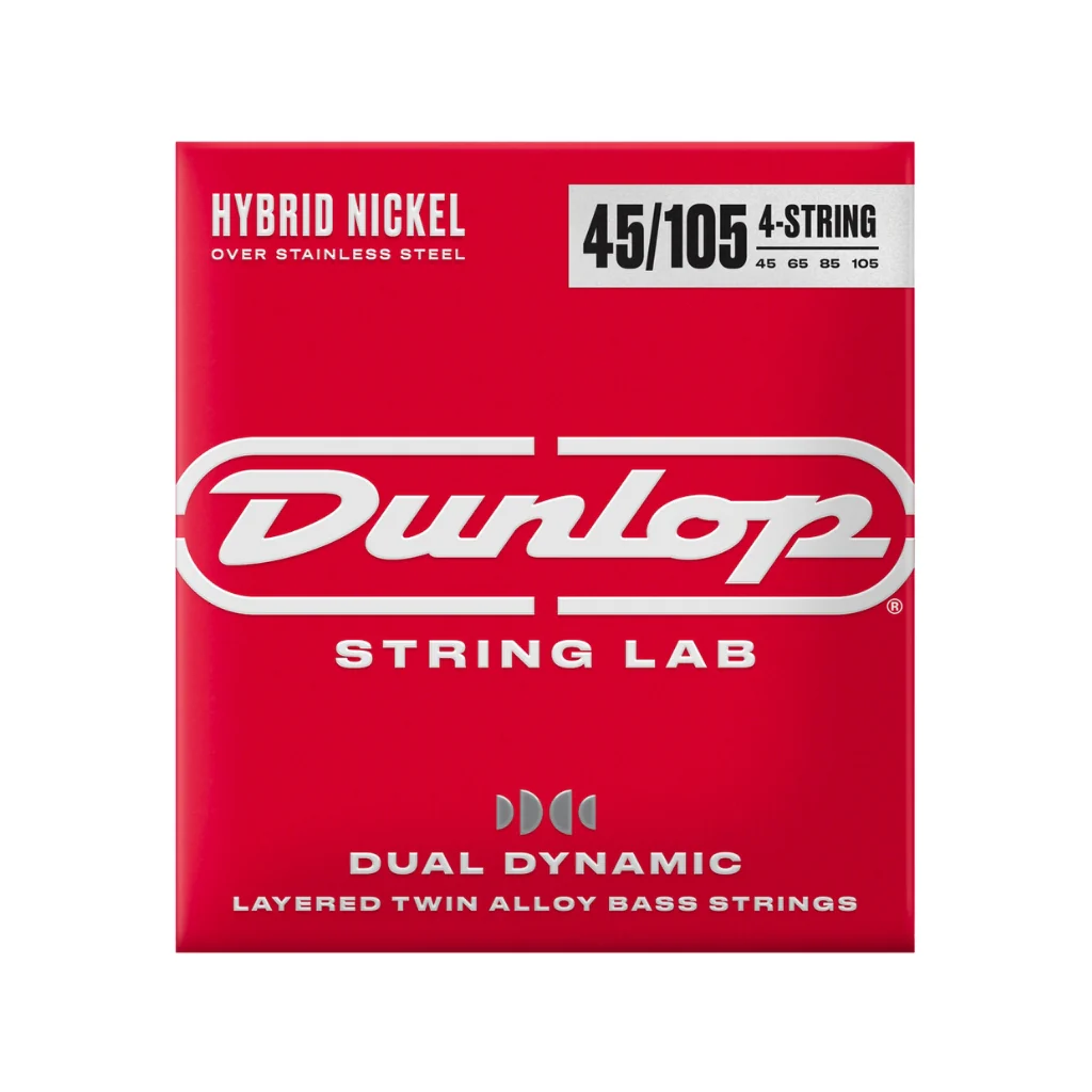Dunlop Hybrid Nickel Over Stainless Steel Bass Strings 45-105