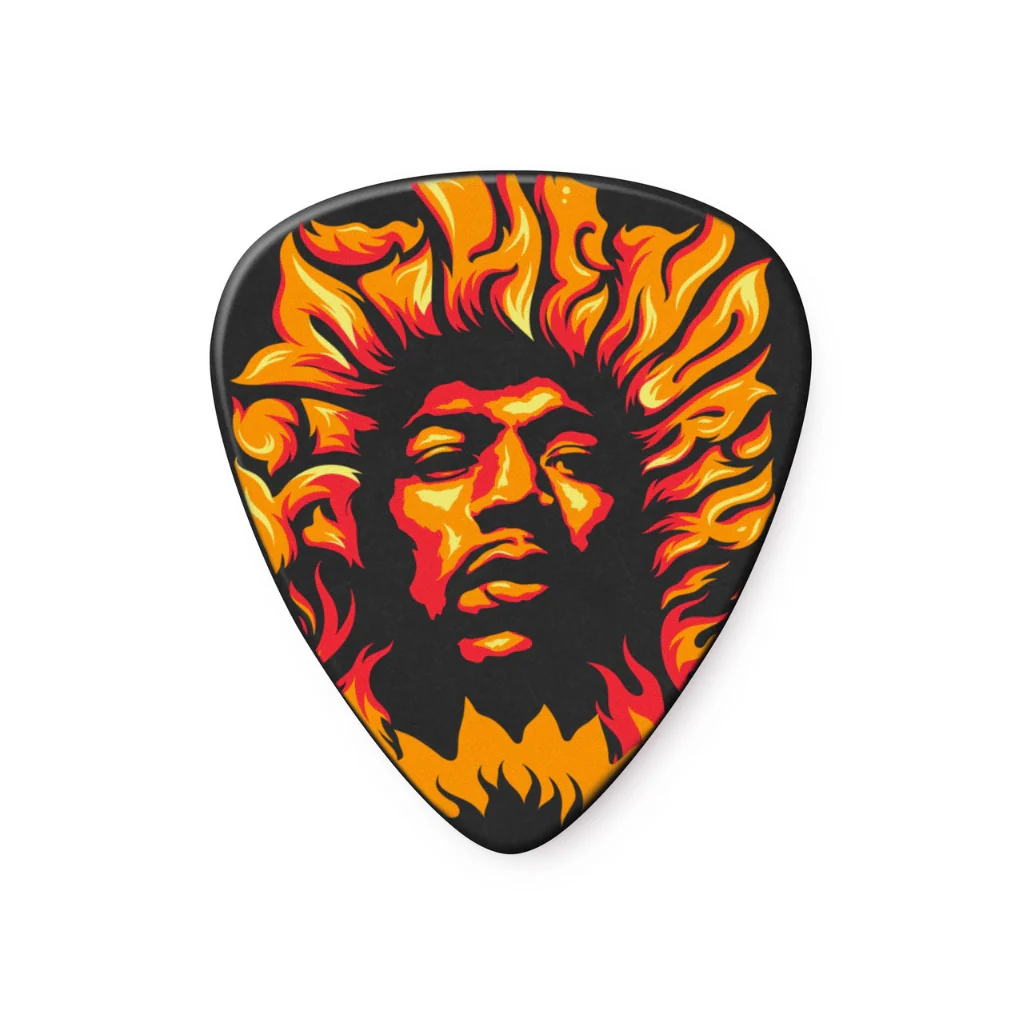 Dunlop Jimi Hendrix '69 Psych Series Voodoo Fire Guitar Pick - Image 2