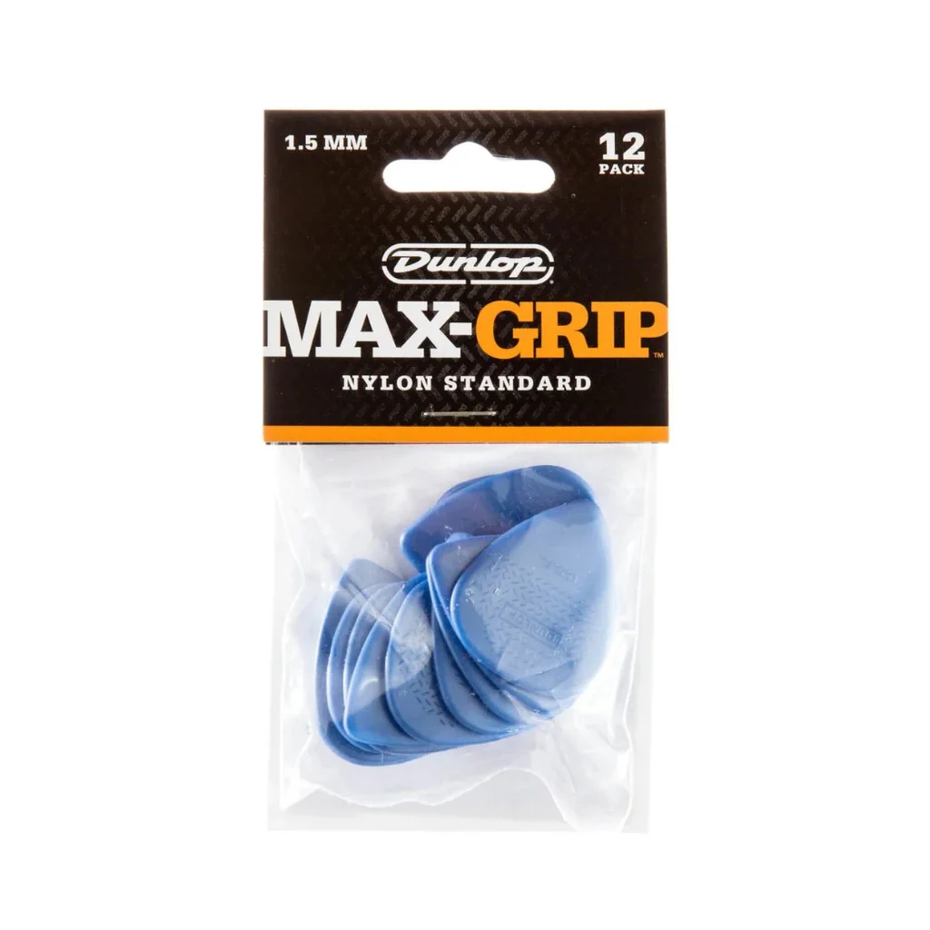 Dunlop Max-Grip Standard Guitar Picks - Blue, 1.5mm, 12 pack
