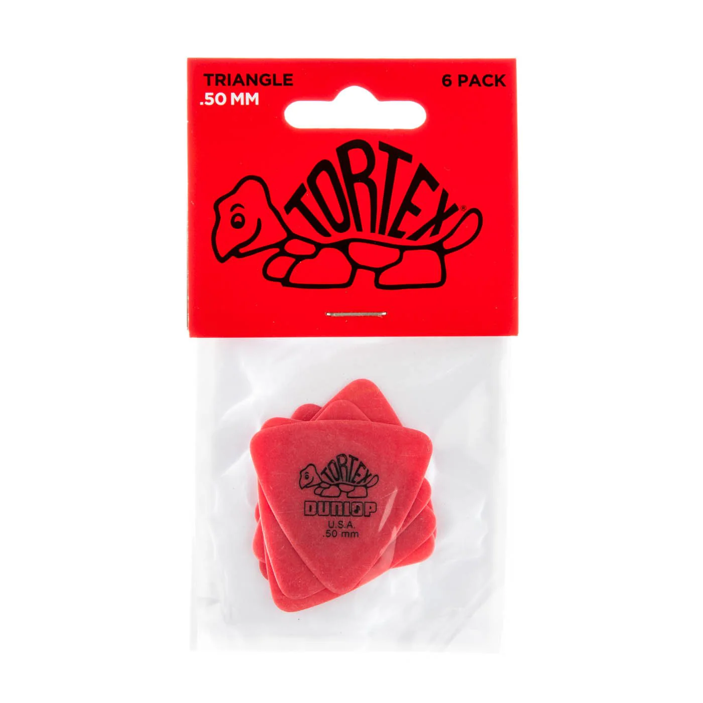 Dunlop JPT250 - 0.50mm Tortex Triangle Picks 6pk - Image 2