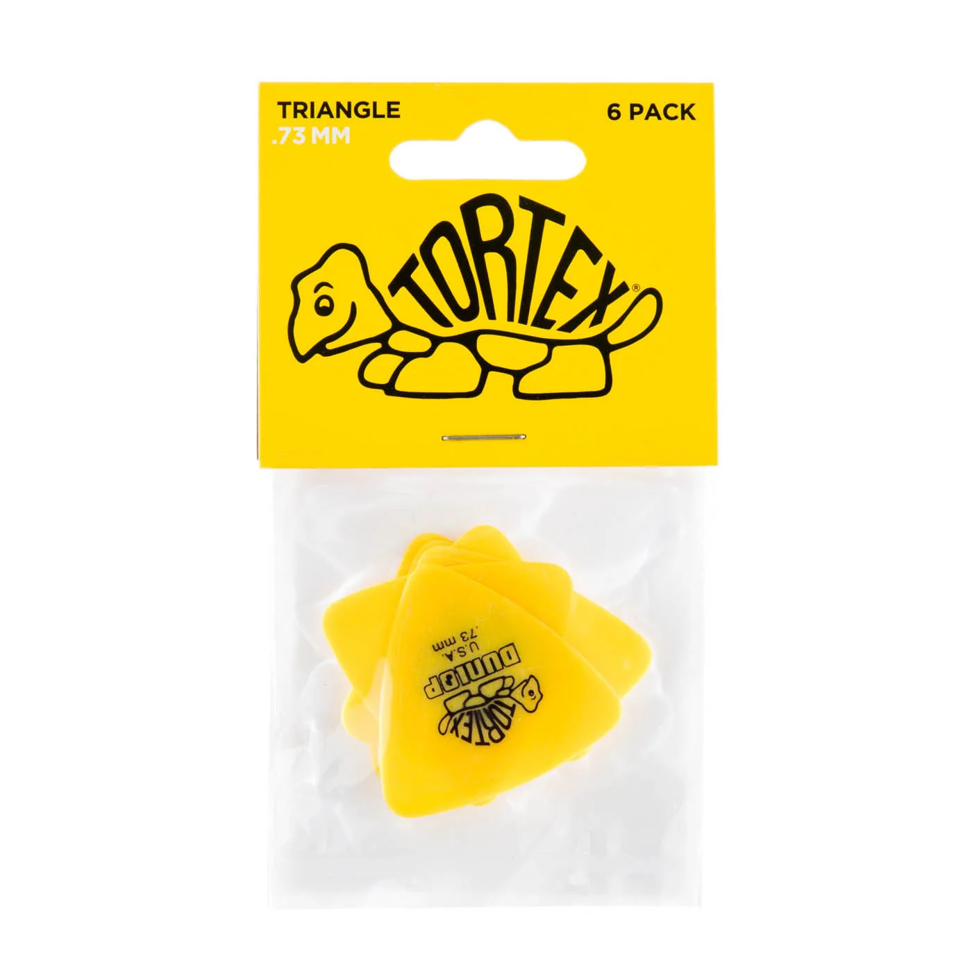 Dunlop JPT273 - 0.73mm Tortex Triangle Picks 6pk - Image 2