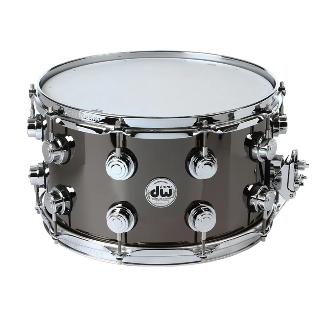 DW Collector's Series® 14"x8" Black Nickel Over Brass Snare - Chrome Hardware
