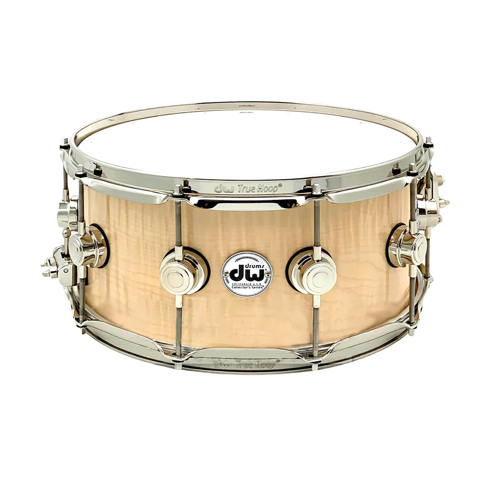 DW Collectors Series 14"x6.5" VLT Snare Drum - Natural Gloss Over Sycamore