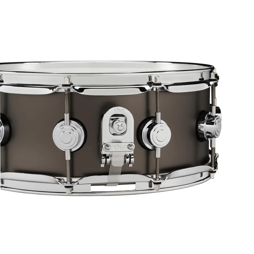 DW Collector's Series Metal Brass Snare Drum - 5.5 x 14-inch - Satin Black - Image 2