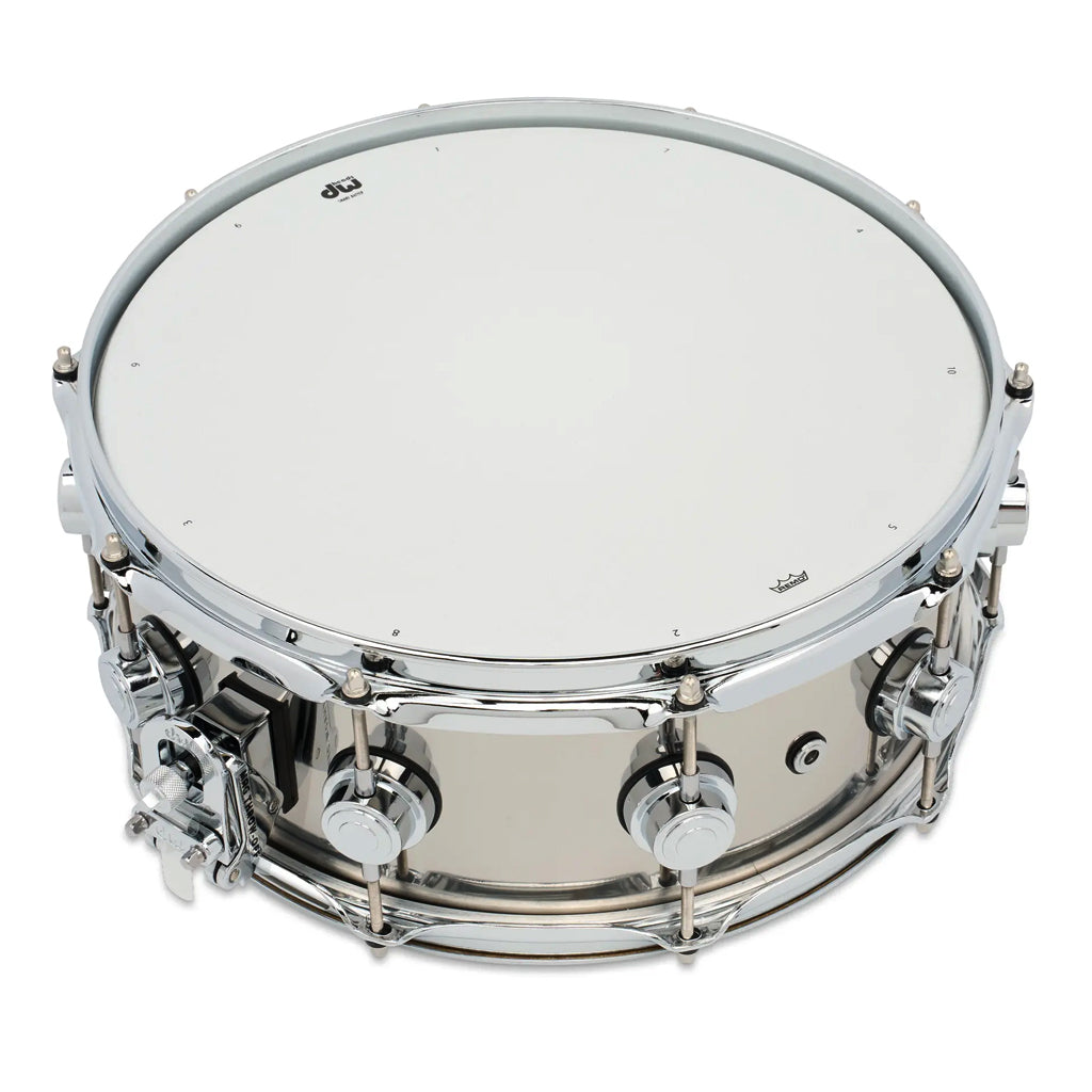 DW Collectors Stainless Steel Snare with Chrome Hardware 14x5.5 - Image 3