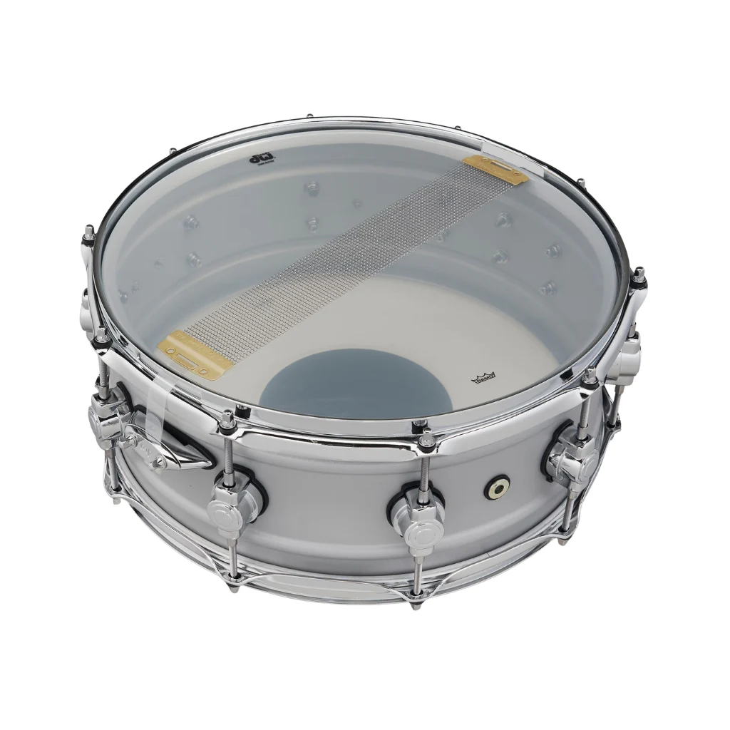 DW Design Series Matte Aluminium Snare - 14"x5.5" - Image 2