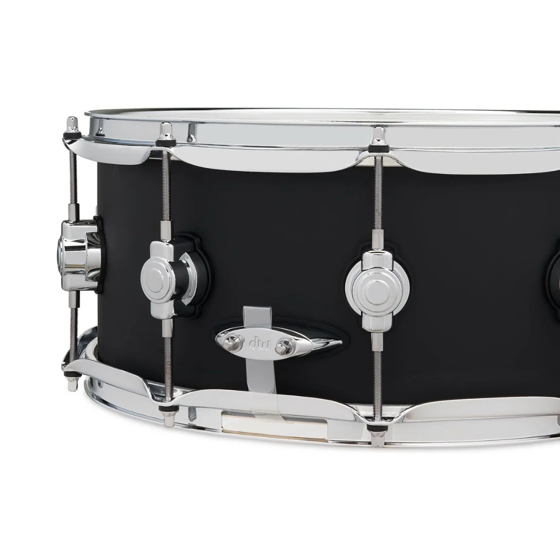 DW Design Series Snare Drum - 6x14-inch - Black Satin - Image 4