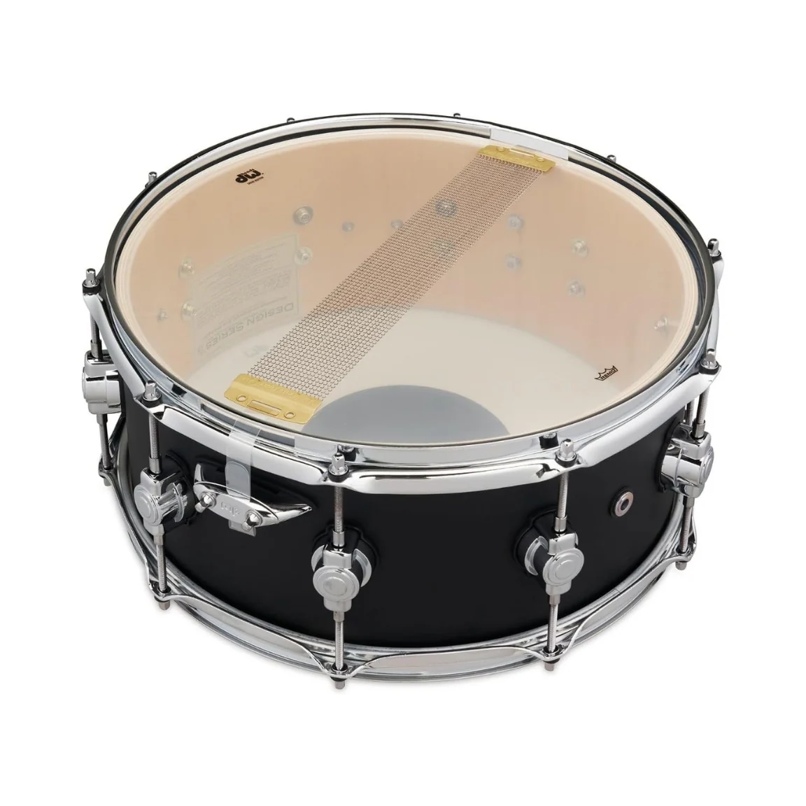 DW Design Series Snare Drum - 6x14-inch - Black Satin - Image 5