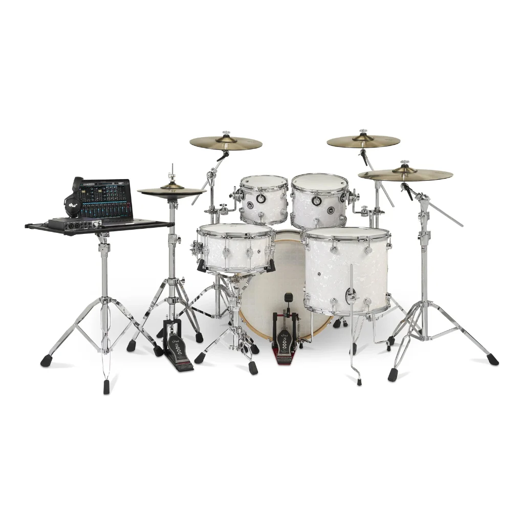 DW DWe 5-Piece Complete Bundle Kit - White Marine Pearl - Image 3