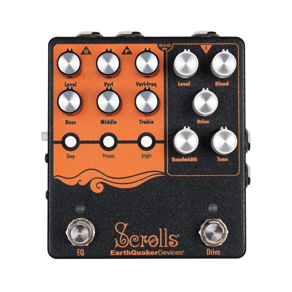 Earthquaker Devices Scrolls Bass Odyssey Analog Bass Preamp Pedal
