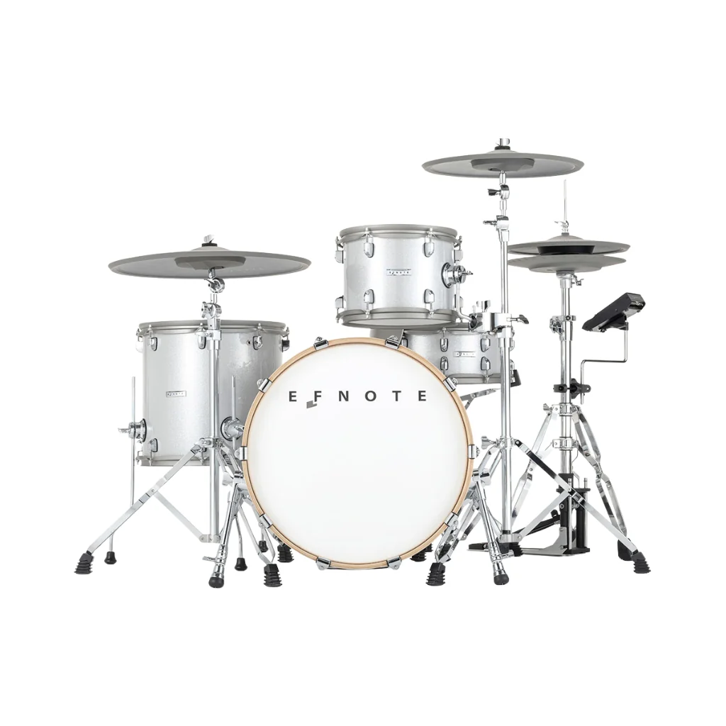 EFNOTE EST7 Electronic Drum Kit w/A+C+D Package - White Sparkle