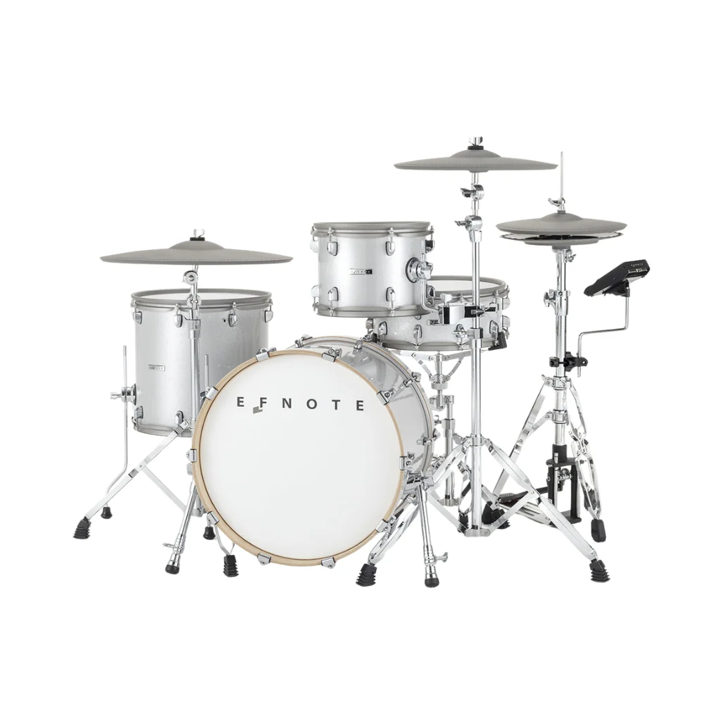 EFNOTE EST7 Electronic Drum Kit w/A+C+D Package - White Sparkle - Image 2