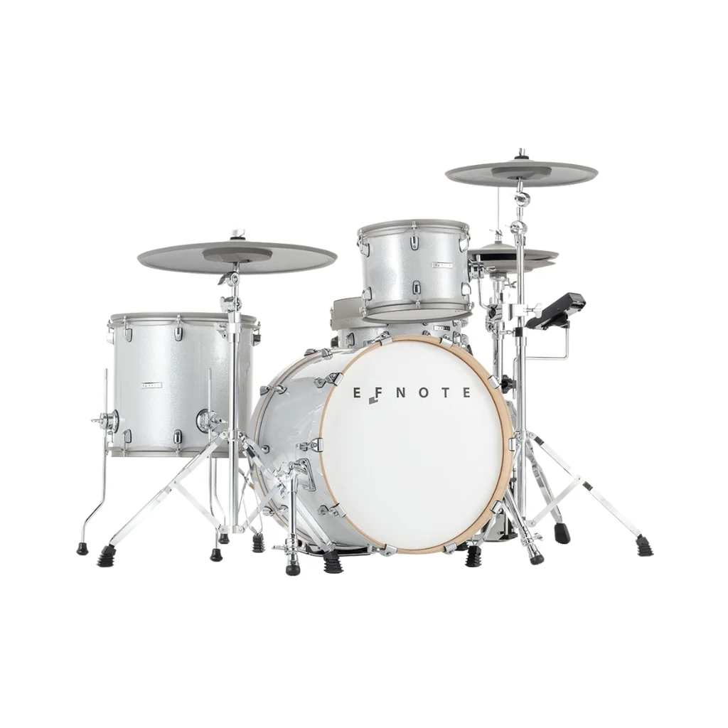 EFNOTE EST7 Electronic Drum Kit w/A+C+D Package - White Sparkle - Image 3