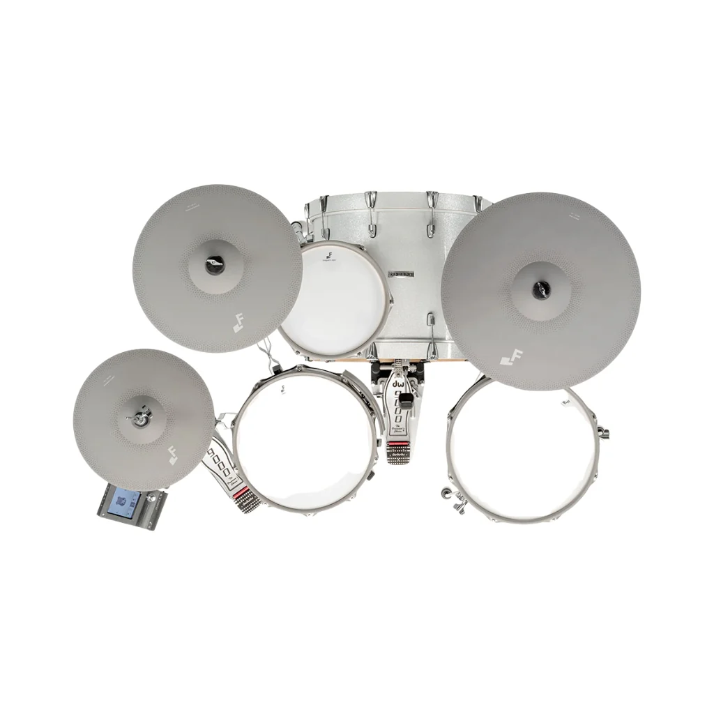EFNOTE EST7 Electronic Drum Kit w/A+C+D Package - White Sparkle - Image 5