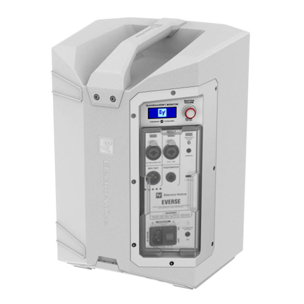 Electro Voice Everse 8 Weatherised Battery Powered Loudspeaker with Bluetooth® audio and Control in White - Image 3