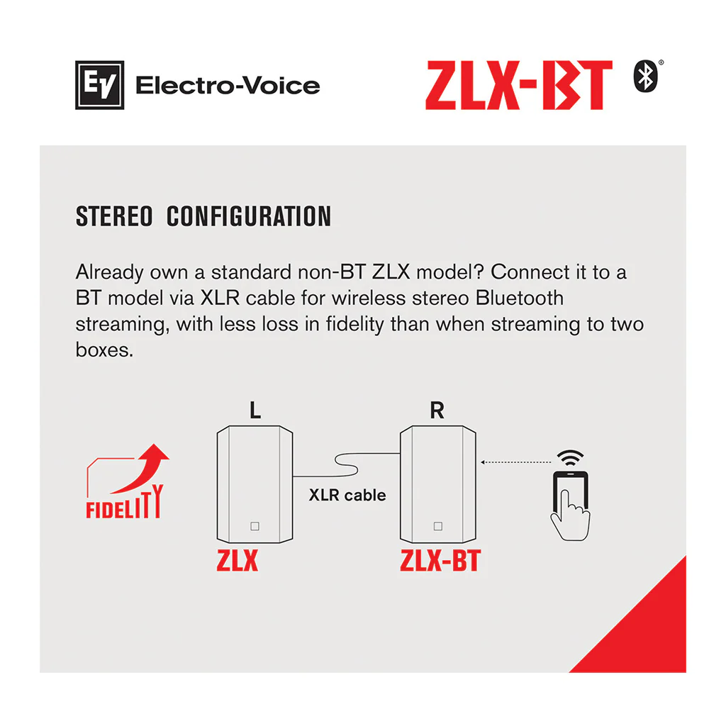 Electro-Voice ZLX-15BT 1000W 15" Power Speaker with Bluetooth - Image 5