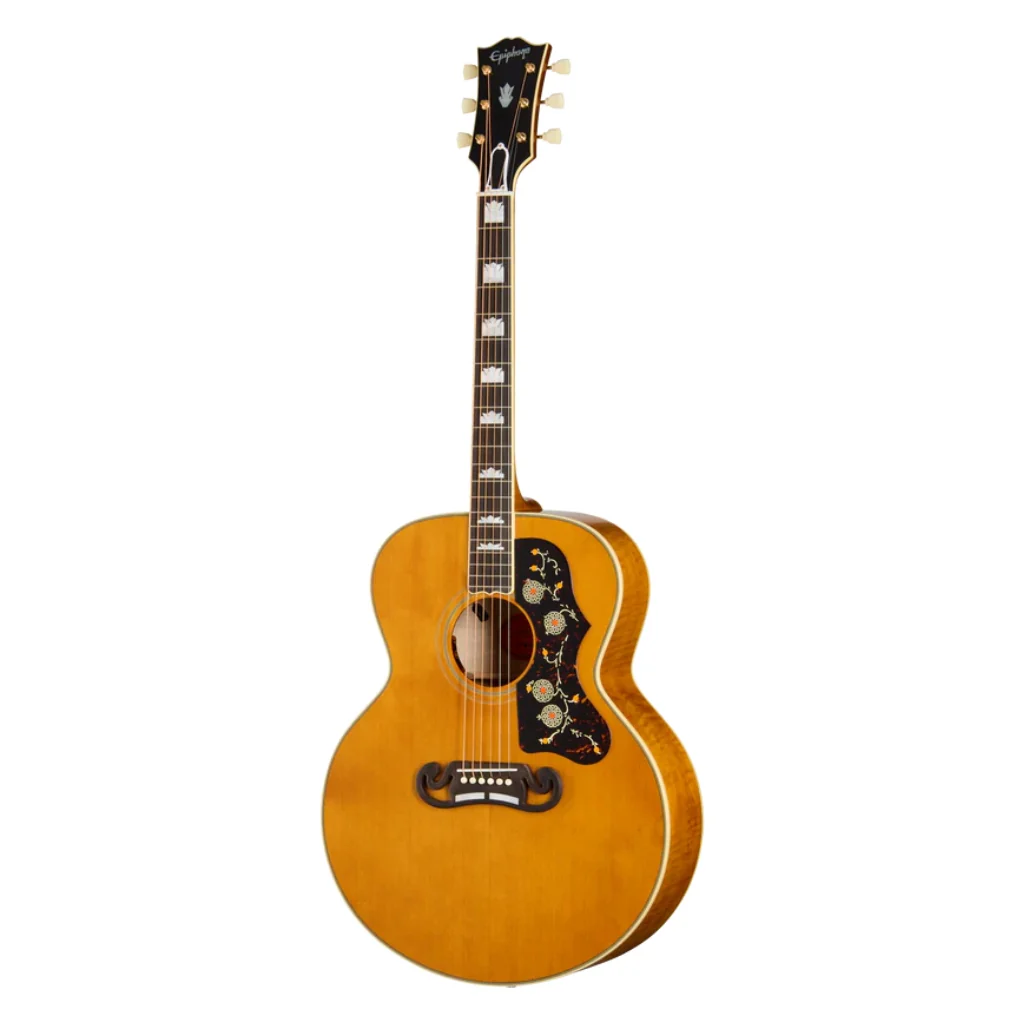 Epiphone 1957 SJ-200 Reissue Acoustic-Electric Guitar - Antique Natural - Image 2