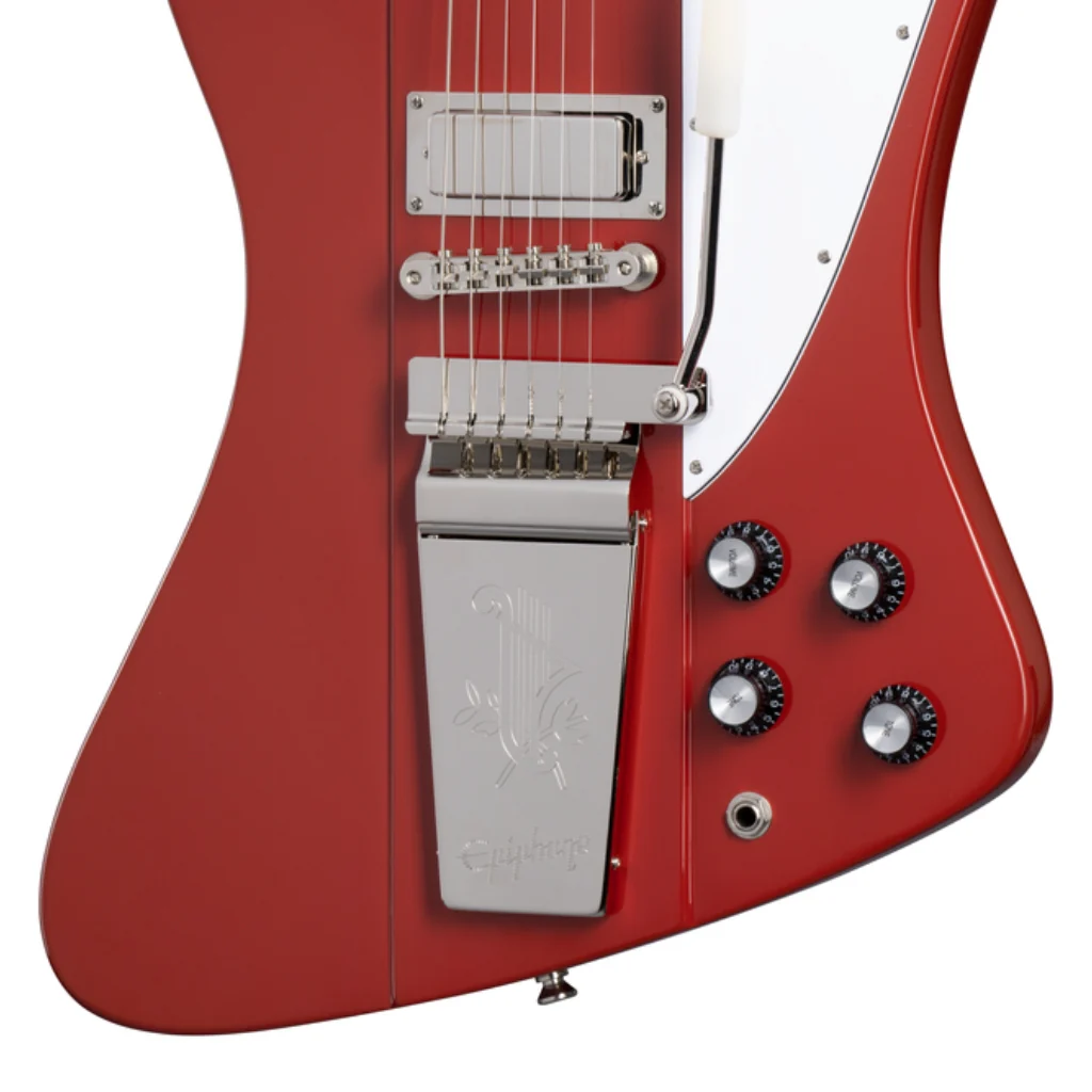 Epiphone 1963 Firebird V Maestro In Case Ember Red - Image 8