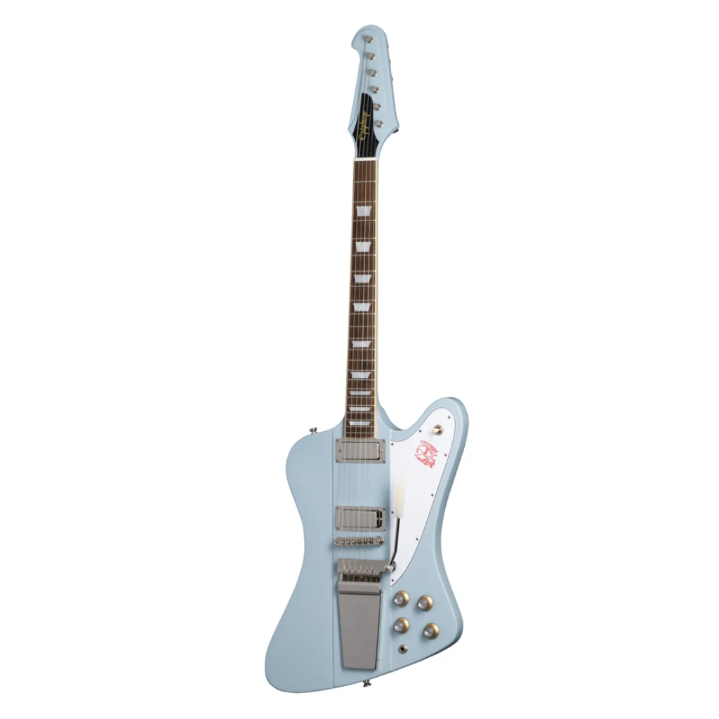 Epiphone 1963 Firebird V Maestro In Case Frost Blue - Image 2