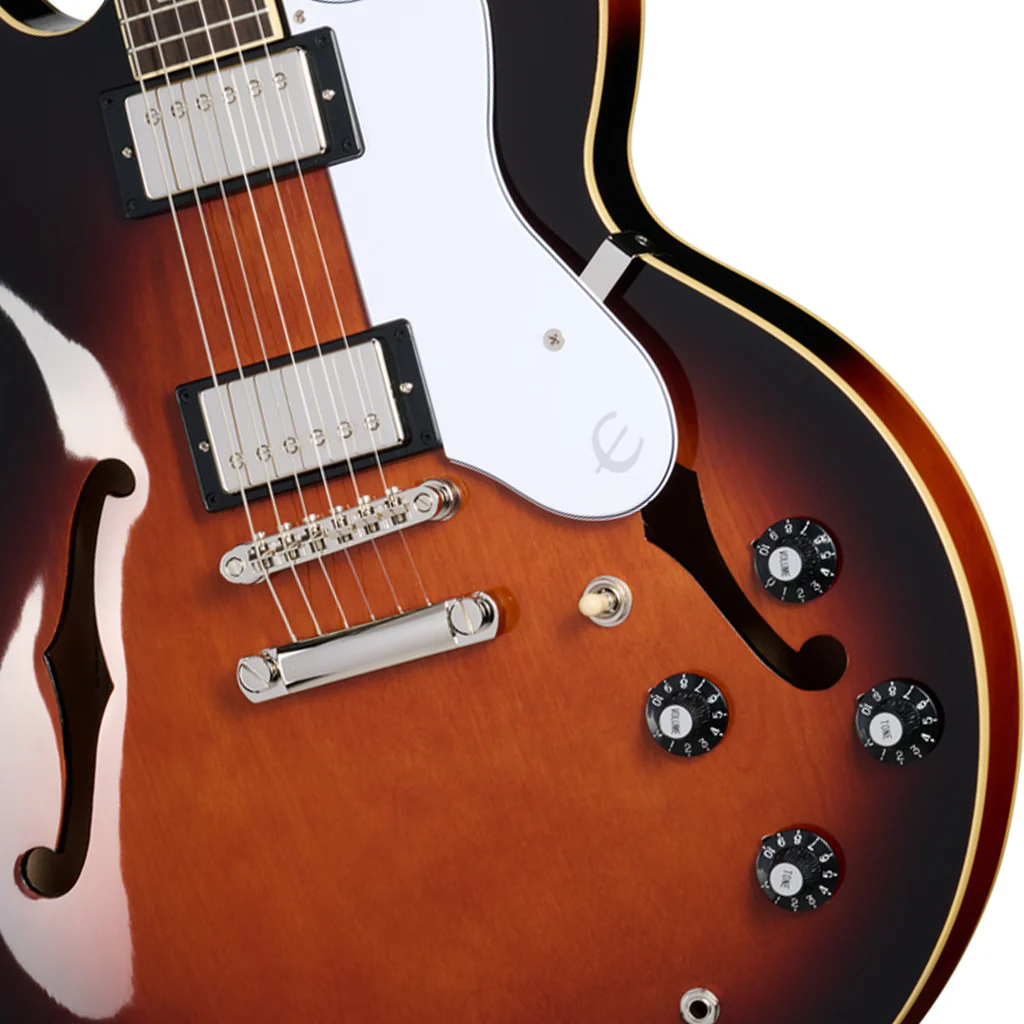 Epiphone Bonehead Riviera - Dark Tobacco Burst - Image 6