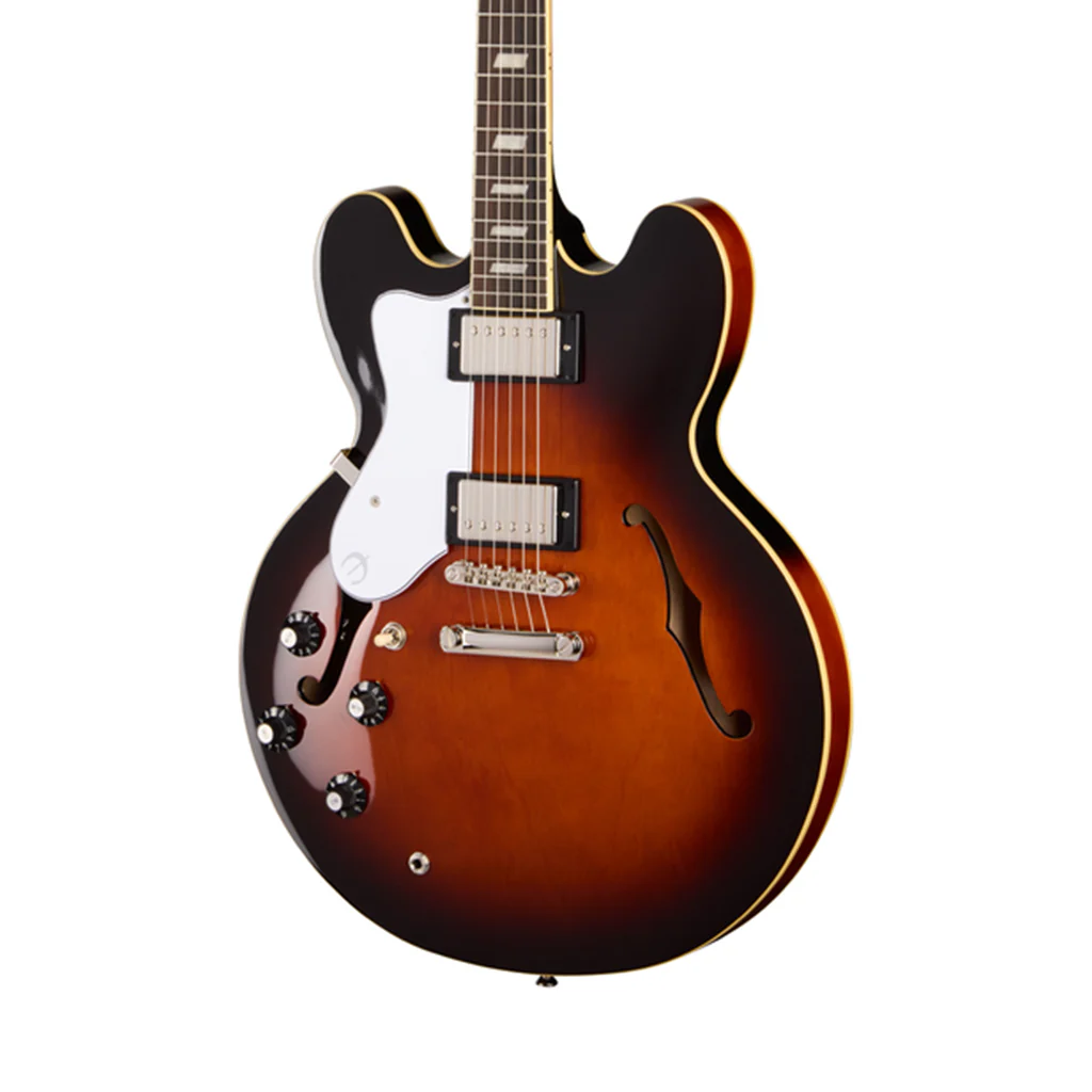 Epiphone Bonehead Riviera Left Handed - Dark Tobacco Burst
