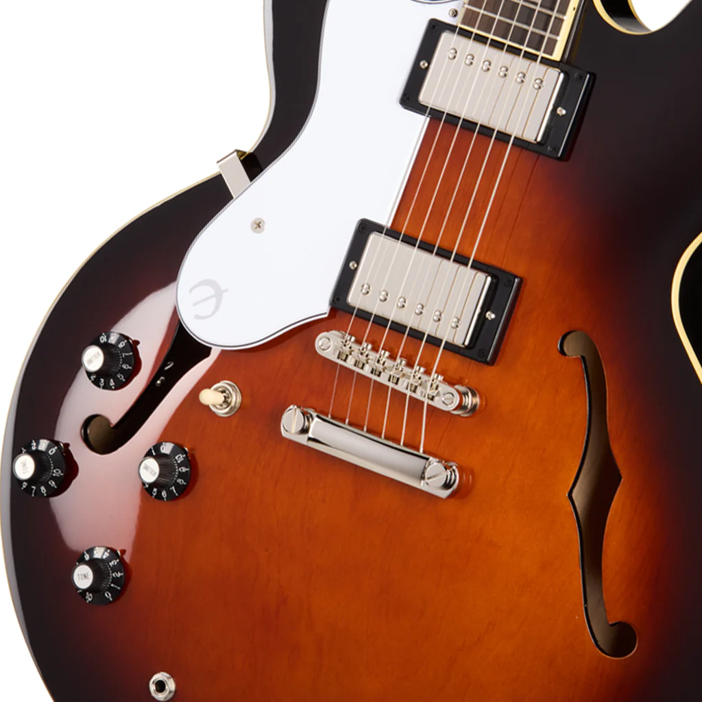 Epiphone Bonehead Riviera Left Handed - Dark Tobacco Burst - Image 6