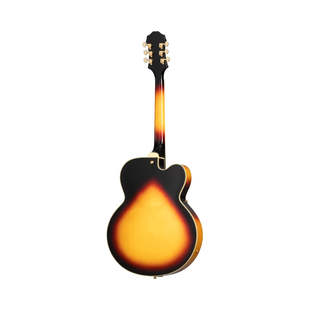 Epiphone Broadway Rosewood Left-handed Hollowbody Electric Guitar - Vintage Sunburst - Image 4
