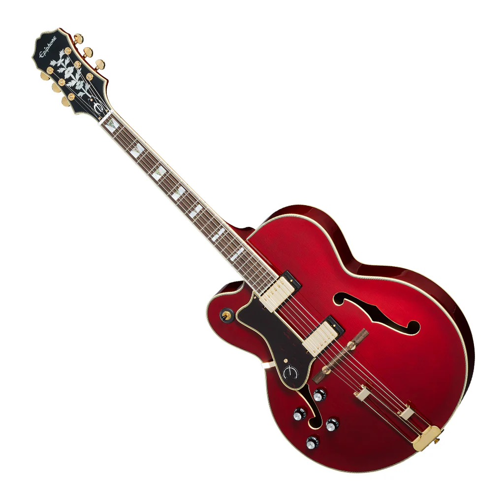 Epiphone Broadway Rosewood Left-handed Hollowbody Electric Guitar - Wine Red - Image 7
