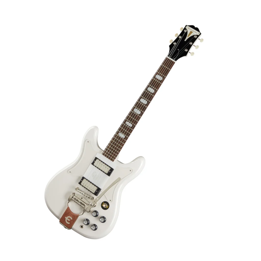 Epiphone Cretswood Custom Tremotone Rosewood Electric Guitar - Polaris White - Image 6