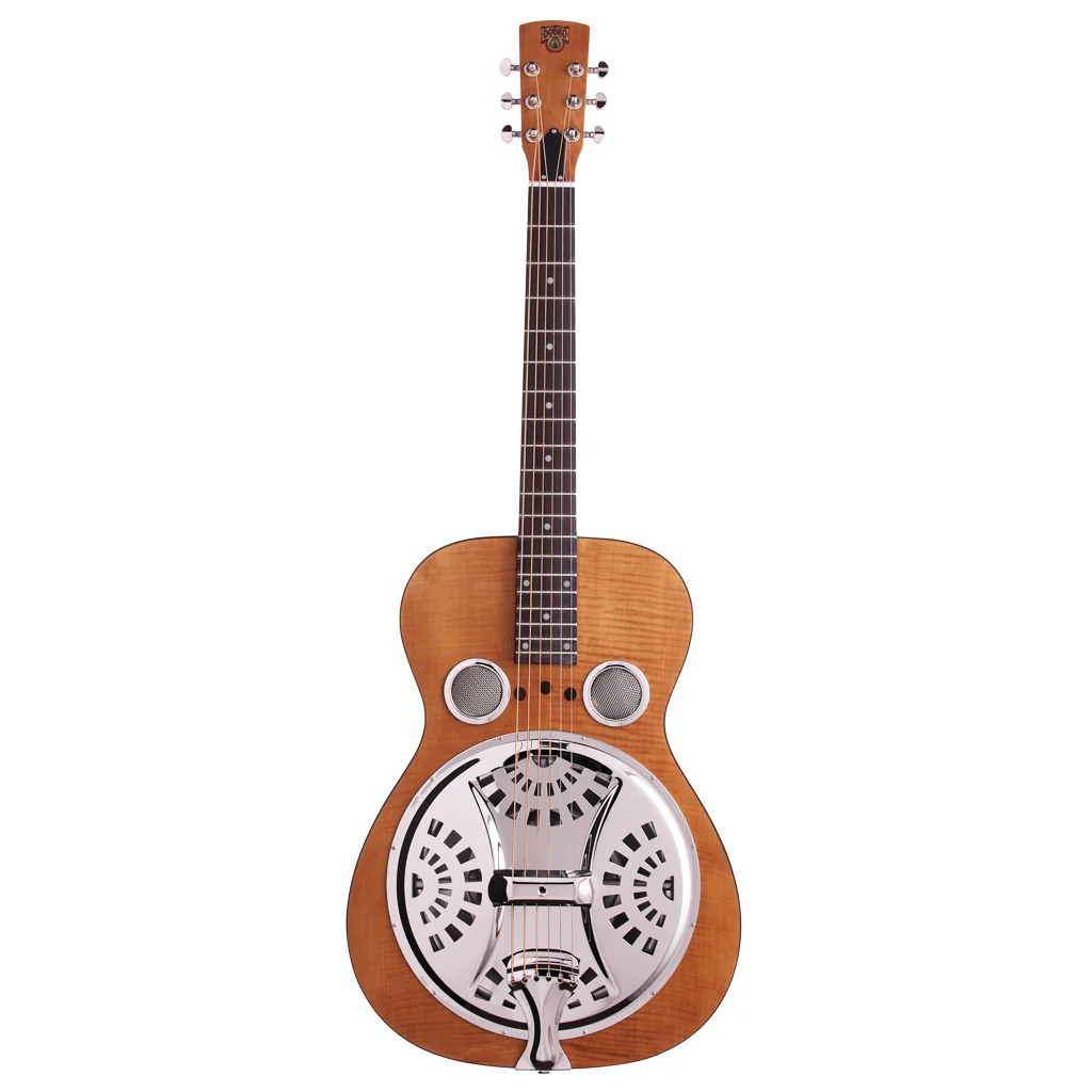 Epiphone - Dobro Hound Dog DLX Round Neck - Vintage Brown - Image 2