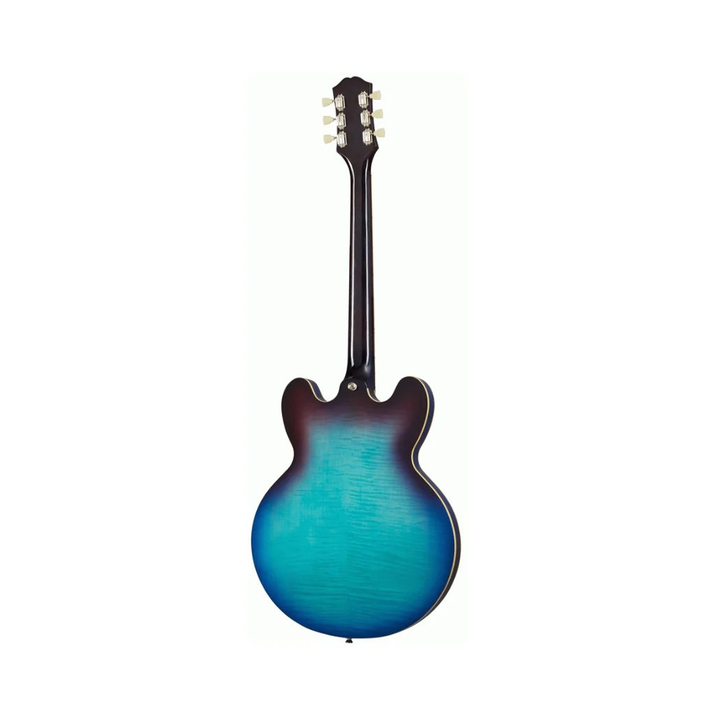 Epiphone ES-335 Figured Semi-Hollow Electric Guitar - Blueberry Burst - Image 4