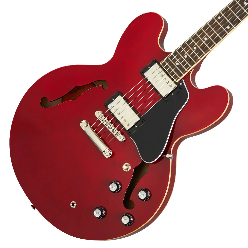 Epiphone ES-335 Rosewood Semi-Hollow Electric Guitar - Cherry - Image 7