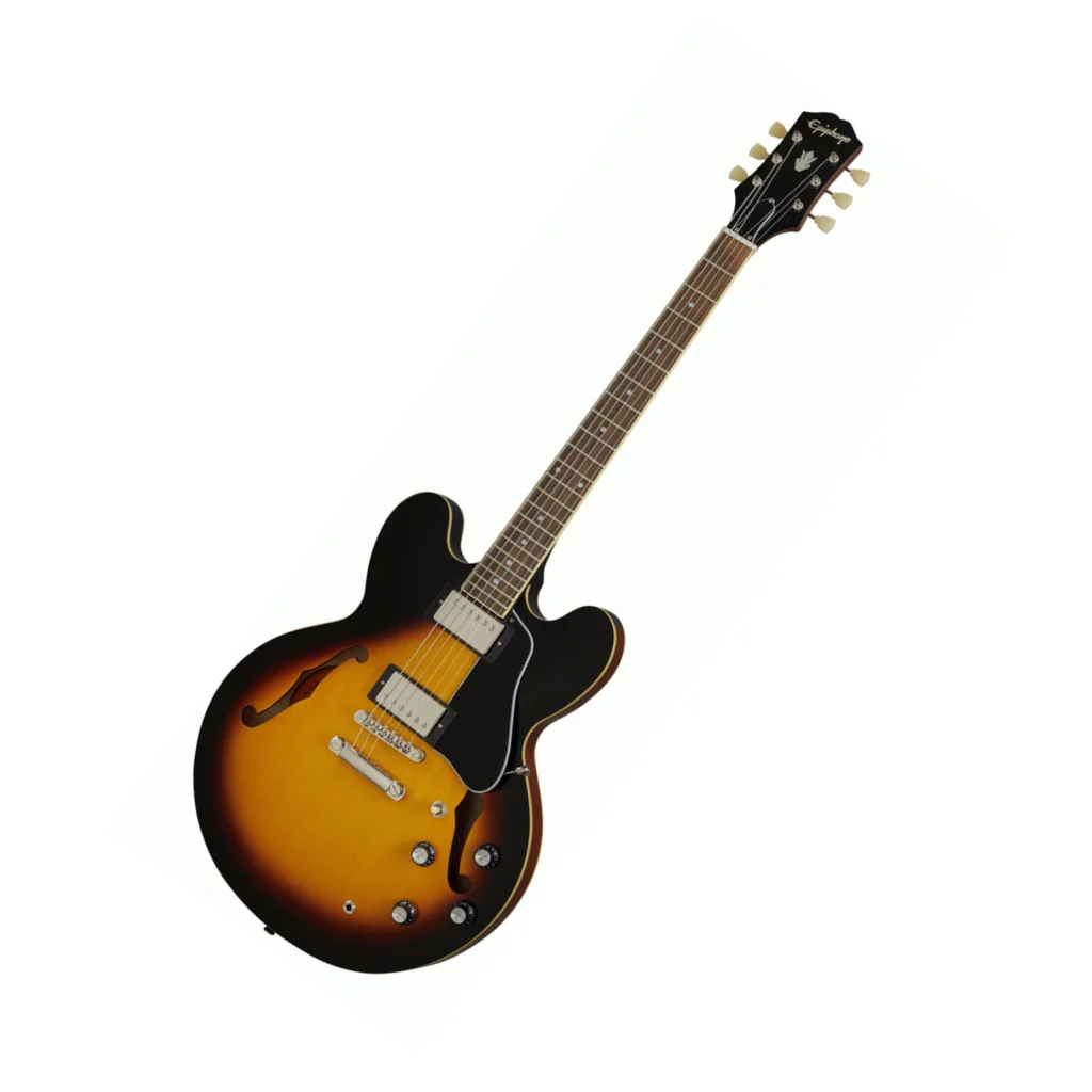 Epiphone ES-335 Rosewood Semi-Hollow Electric Guitar - Vintage Sunburst - Image 4