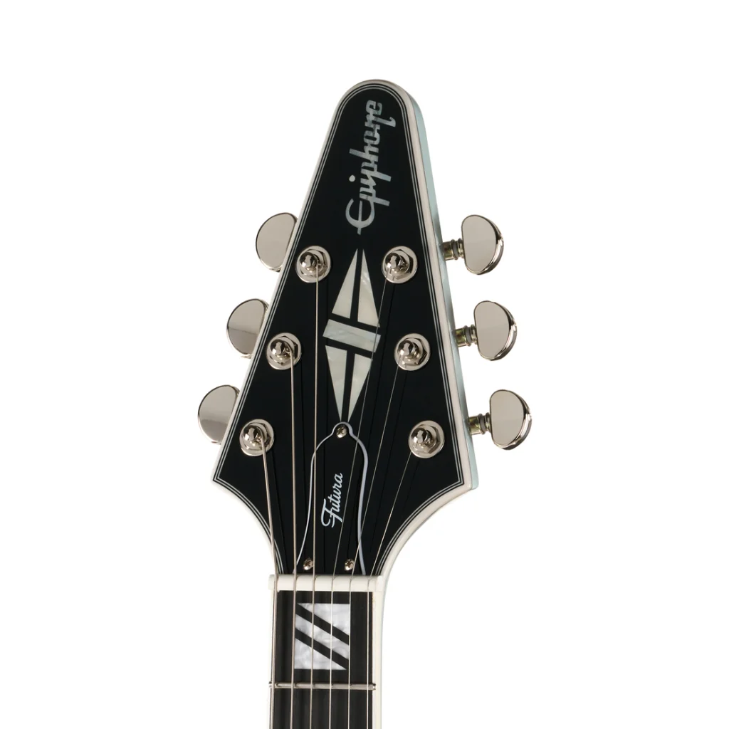 Epiphone Futura Flying V Custom Electric Guitar - Quicksilver Shift - Image 5