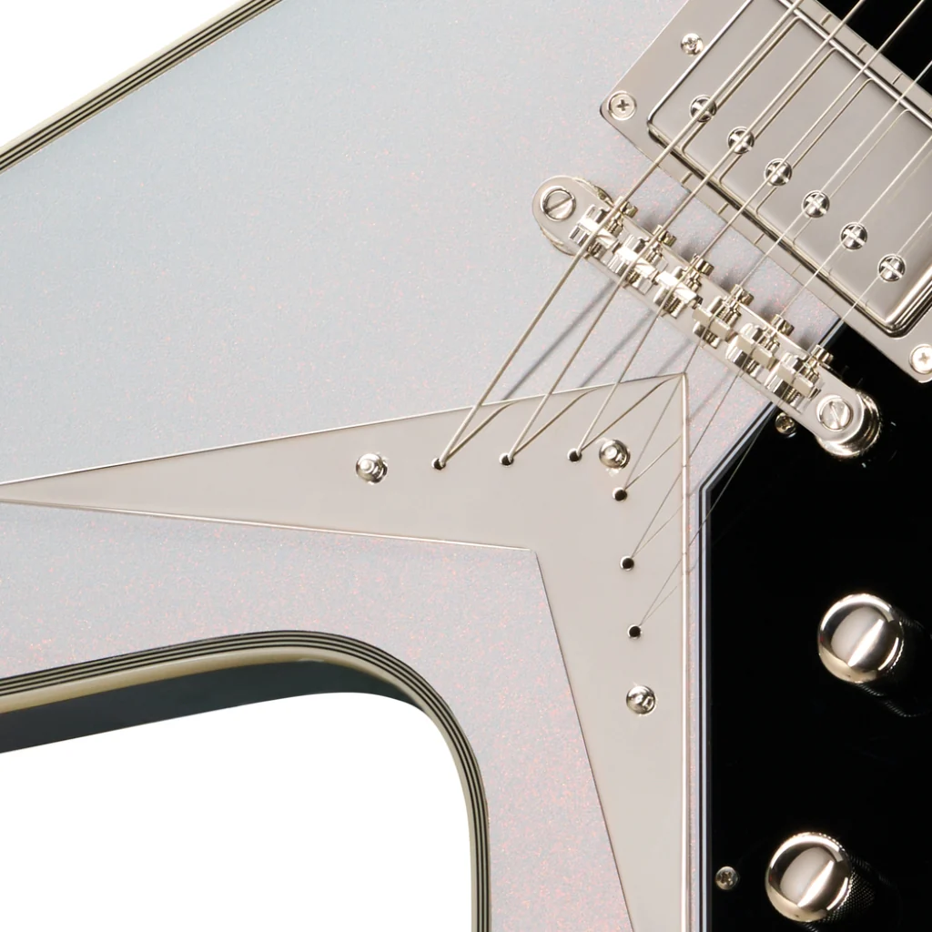 Epiphone Futura Flying V Custom Electric Guitar - Quicksilver Shift - Image 7