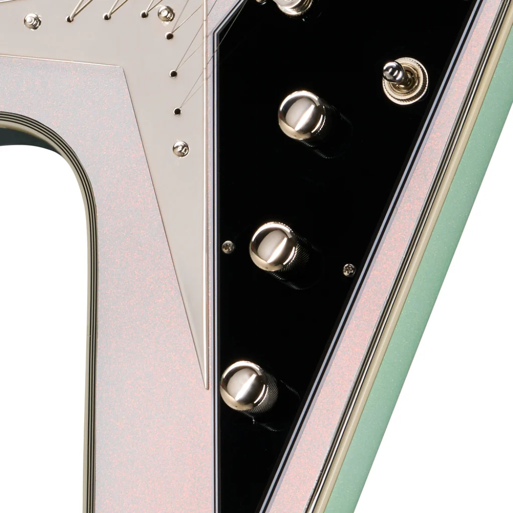 Epiphone Futura Flying V Custom Electric Guitar - Quicksilver Shift - Image 8
