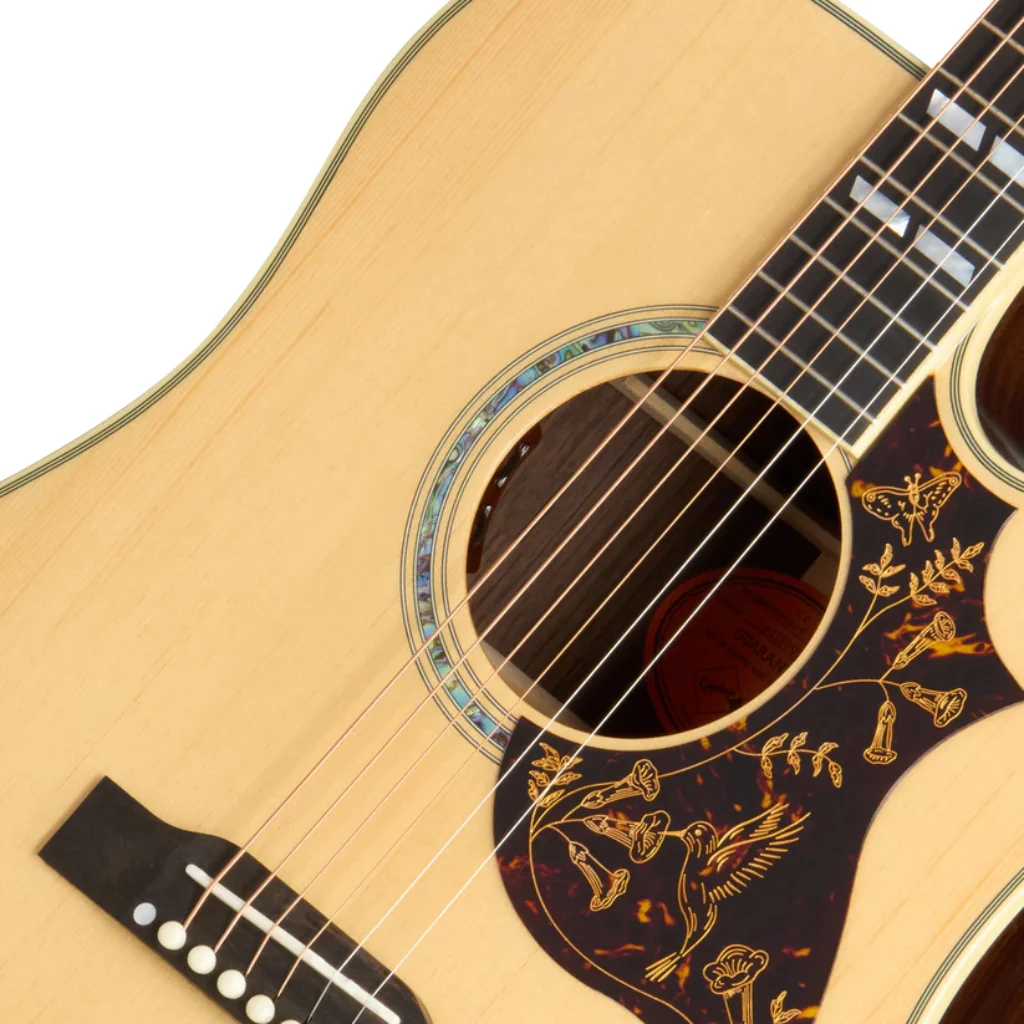 Epiphone Hummingbird Deluxe EC Acoustic-Electric Guitar - Natural - Image 6