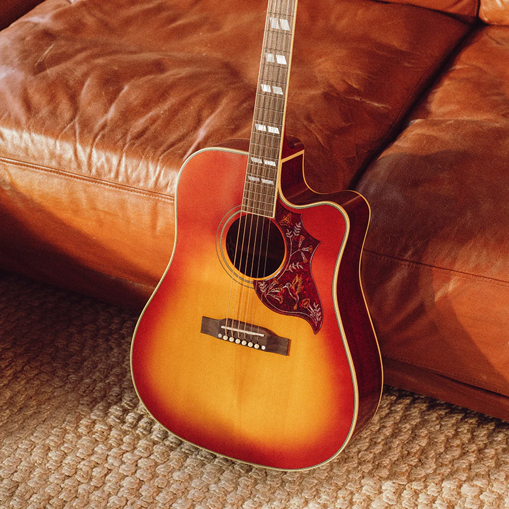 Epiphone Hummingbird Standard EC Acoustic Guitar - Cherry Sunburst - Image 7