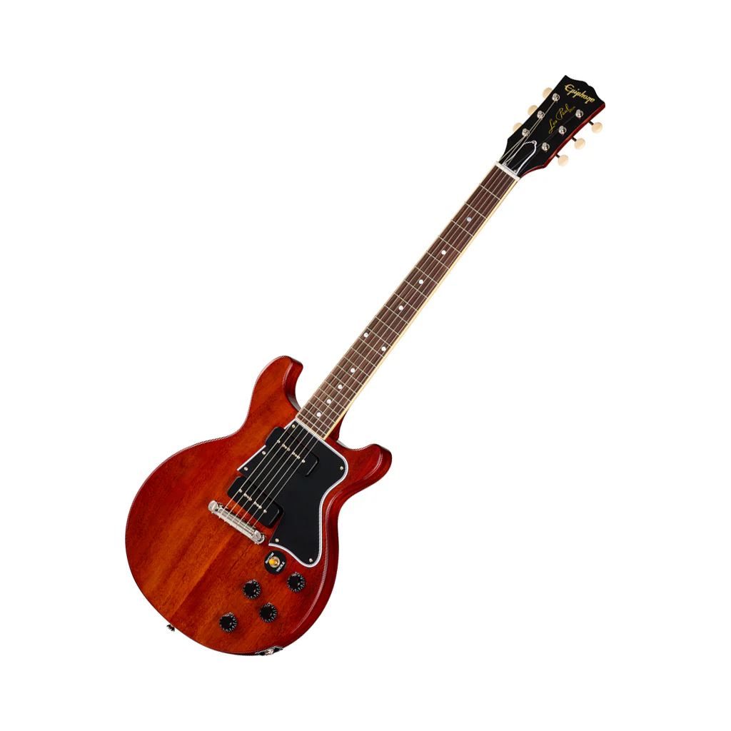 Epiphone Inspired by Gibson Custom 1960 Les Paul Special Double Cut Electric Guitar - Cherry - Image 8