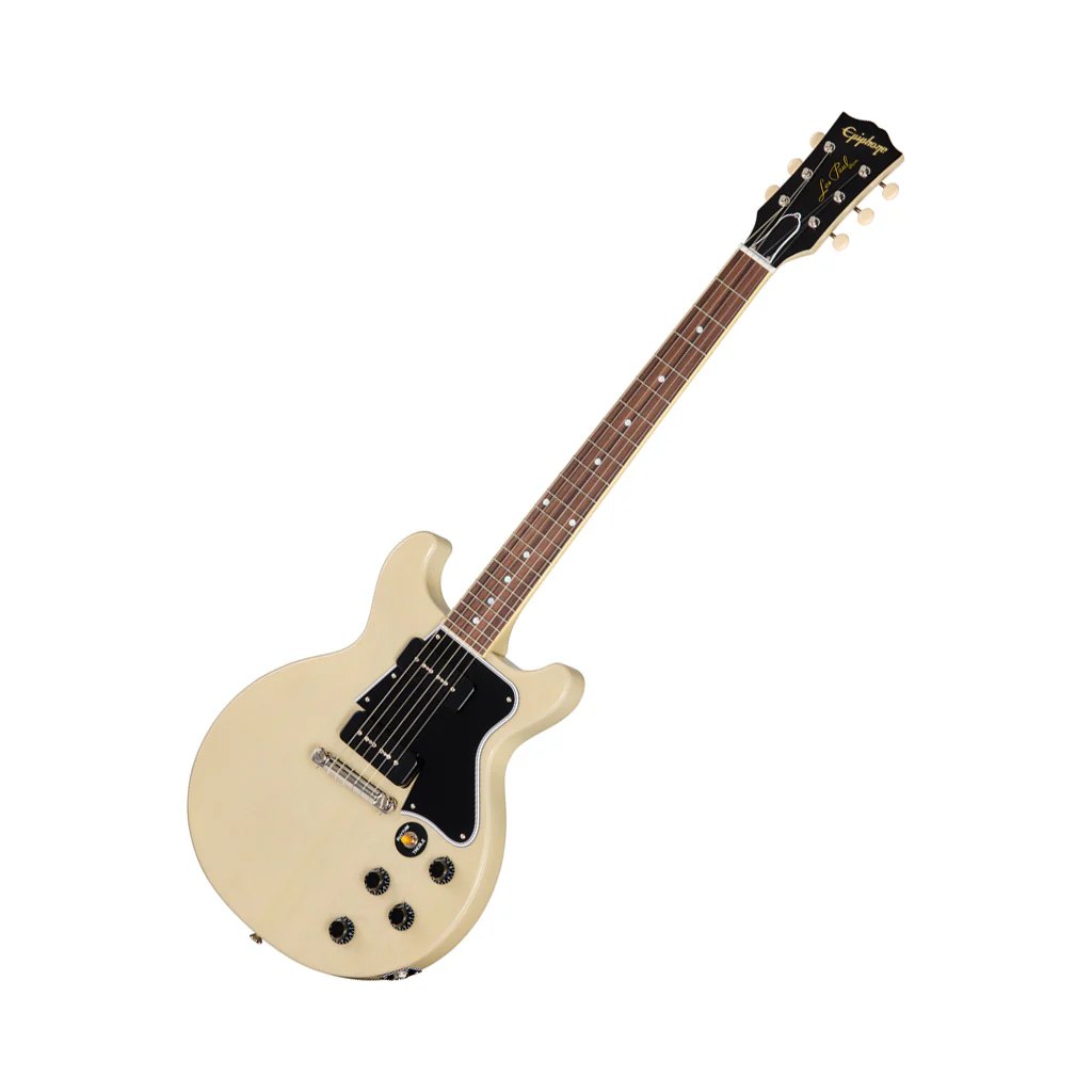 Epiphone Inspired by Gibson Custom 1960 Les Paul Special Double Cut Electric Guitar - TV White - Image 8
