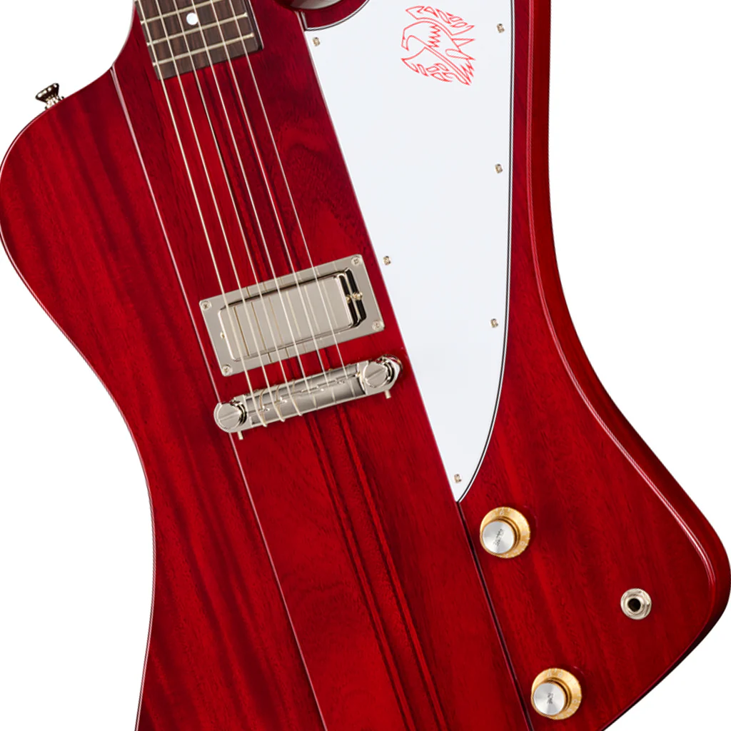 Epiphone Inspired by Gibson Custom 1963 Firebird I Reissue Electric Guitar - Cherry - Image 7
