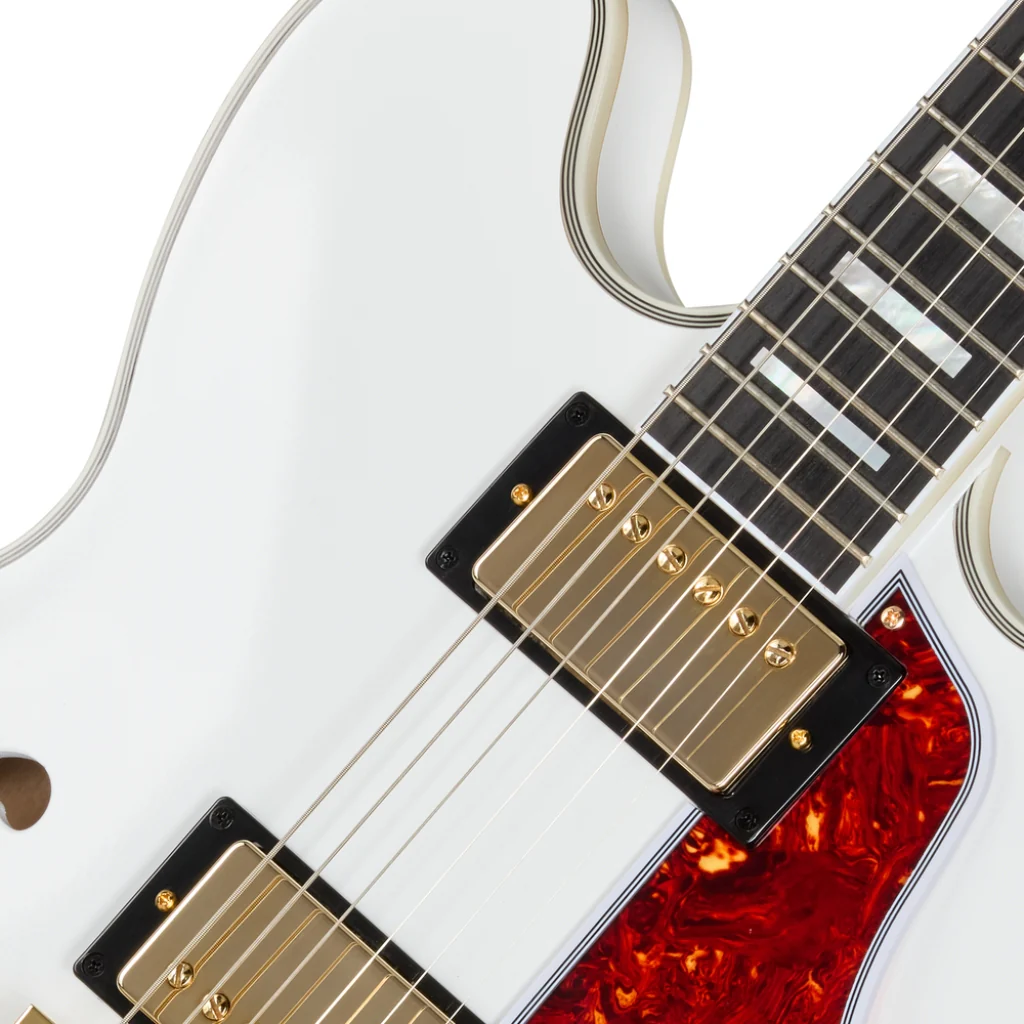Epiphone Inspired By Gibson Custom Alex Lifeson 1976 ES-355 Electric Guitar - Alpine White - Image 7