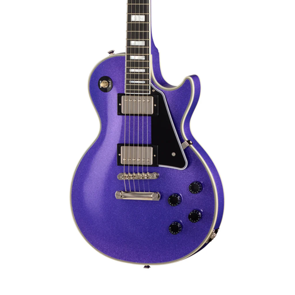 Epiphone Inspired by Gibson Custom Les Paul Custom Electric Guitar - Amethyst Sparkle
