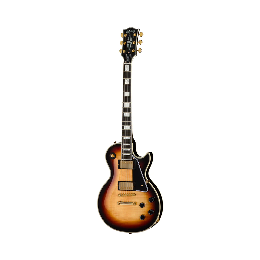 Epiphone Inspired by Gibson Custom Les Paul Custom Electric Guitar - Sedona Burst - Image 3