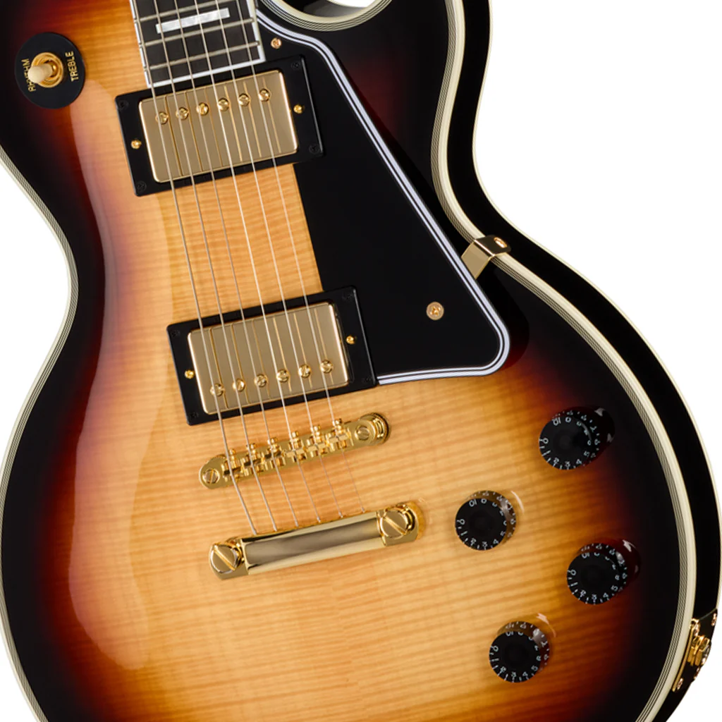 Epiphone Inspired by Gibson Custom Les Paul Custom Electric Guitar - Sedona Burst - Image 7