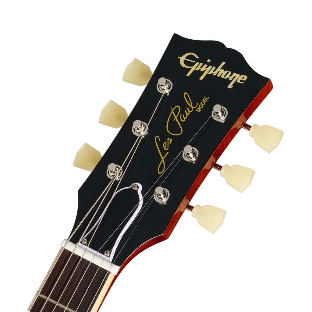 Epiphone Inspired by Gibson Custom 1959 Les Paul Standard Electric Guitar - Golden Poppy Burst - Image 5
