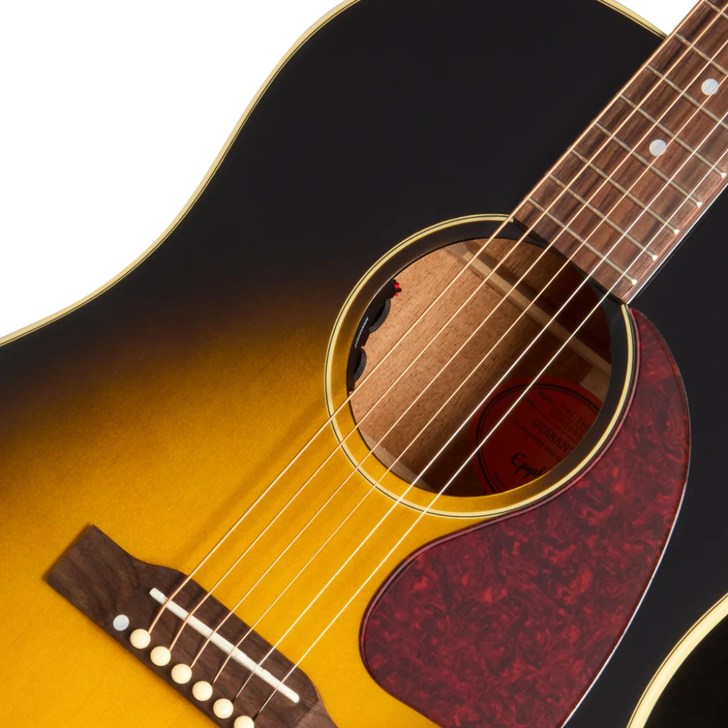 Epiphone J-45 Standard Acoustic Guitar - Vintage Sunburst - Image 6